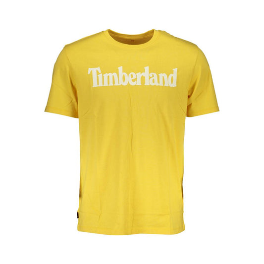 Timberland Yellow Cotton T-Shirt Timberland Sandy Brown