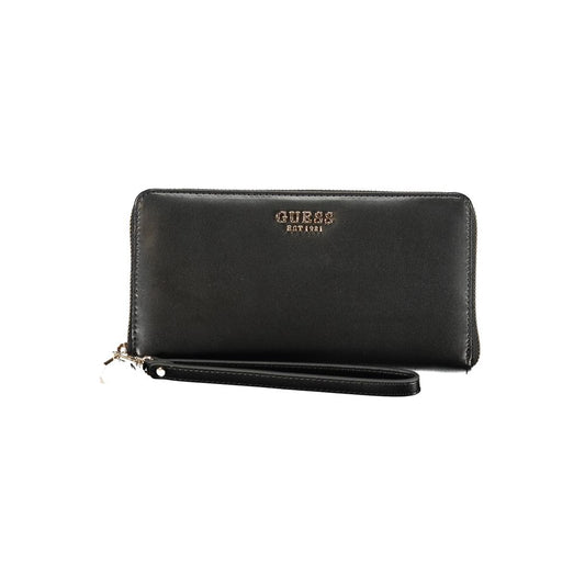 Guess Jeans Black Polyethylene Wallet Guess Jeans Dark Slate Gray