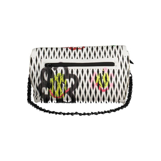 Desigual "White Polyethylene Women Handbag" Desigual Light Gray