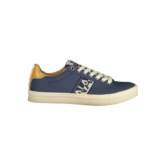 Napapijri Blue Polyester Men Sneaker Napapijri Dark Slate Gray