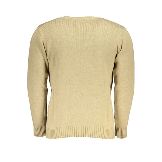 U.S. Grand Polo Beige Fabric Sweater U.S. Grand Polo Tan