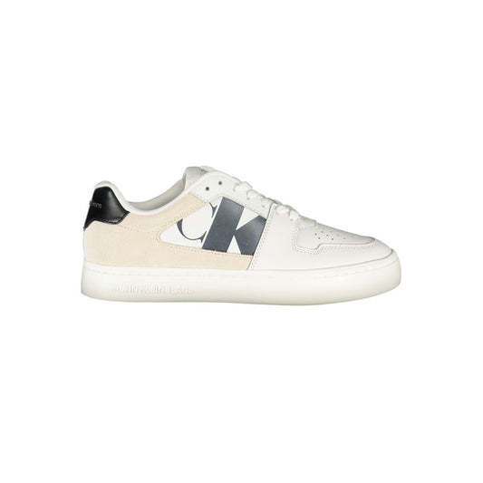 Calvin Klein White Polyester Sneaker Calvin Klein Antique White