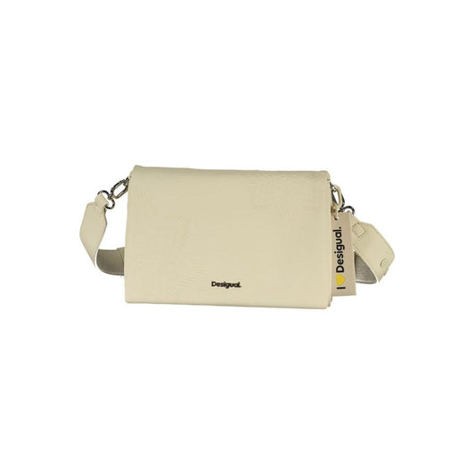 Desigual White Polyethylene Handbag Desigual Gray