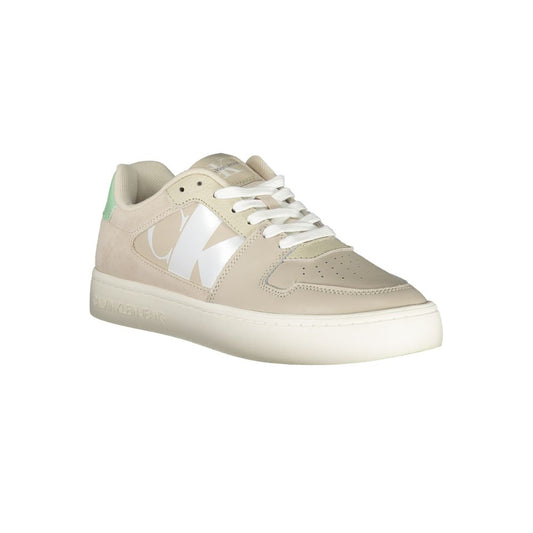 Calvin Klein Beige Polyester Sneaker Calvin Klein Light Gray