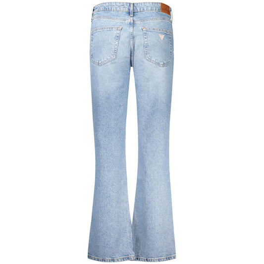 Guess Jeans Light Blue Cotton Jeans & Pant Guess Jeans Light Steel Blue