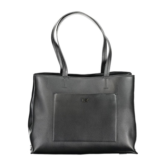Calvin Klein Black Polyester Handbag Calvin Klein Dark Slate Gray