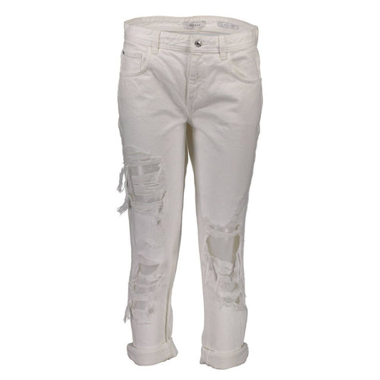 Guess Jeans White Cotton Women Jeans Guess Jeans Gray