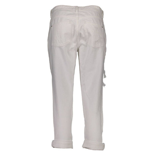 Guess Jeans White Cotton Women Jeans Guess Jeans Gray