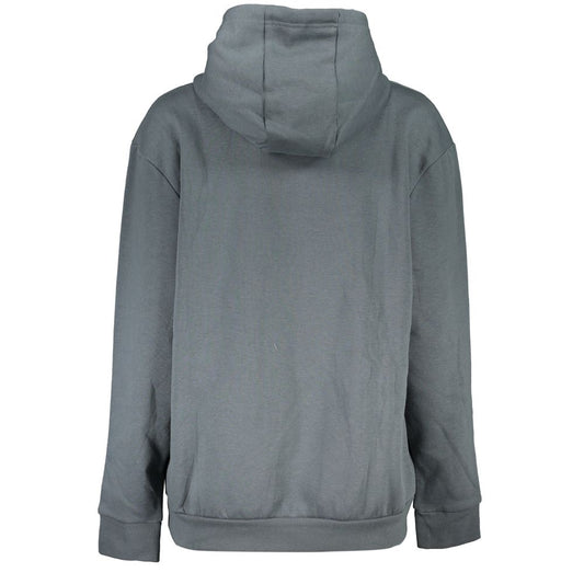 Cavalli Class Sleek Gray Fleece Hooded Sweatshirt Cavalli Class Dim Gray