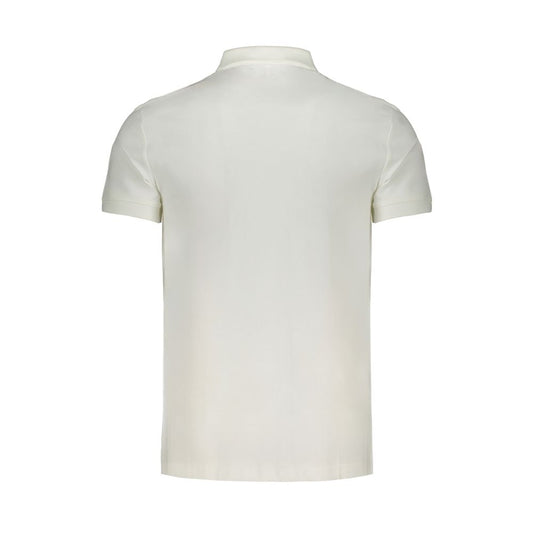 Calvin Klein White Cotton Polo Shirt Calvin Klein Light Gray