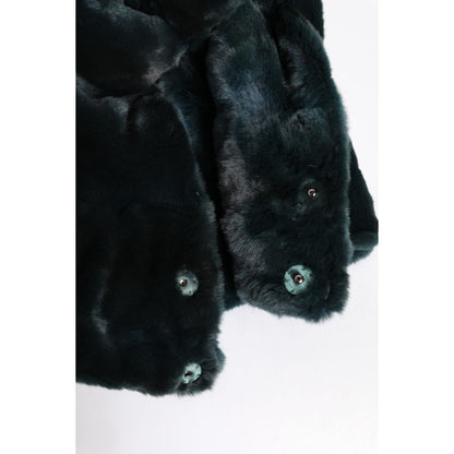 Dolce & Gabbana Black Weasel Fur Womens Beanie Hat