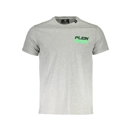 Plein Sport Gray Cotton Men T-Shirt Plein Sport Gray