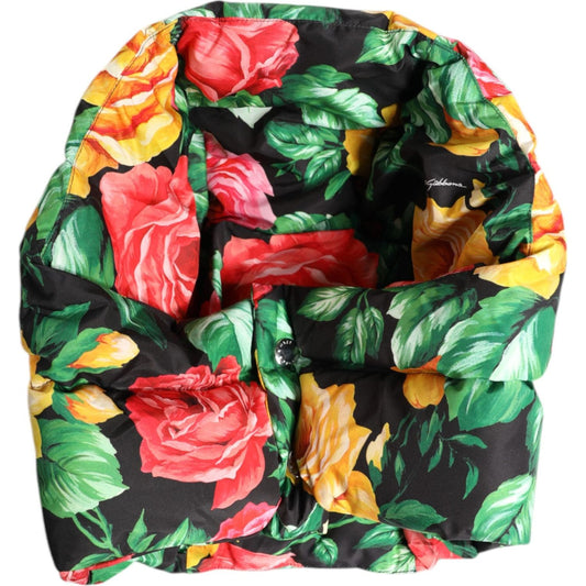 Dolce & Gabbana Multicolor Floral Print Whole Head Wrap Hat