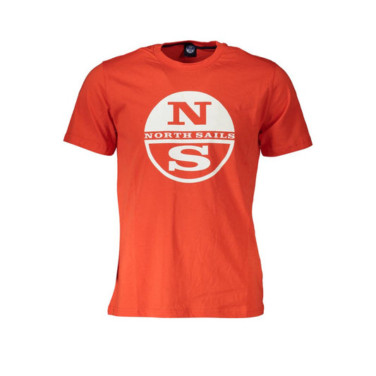 North Sails Red Cotton Men T-Shirt North Sails Chocolate