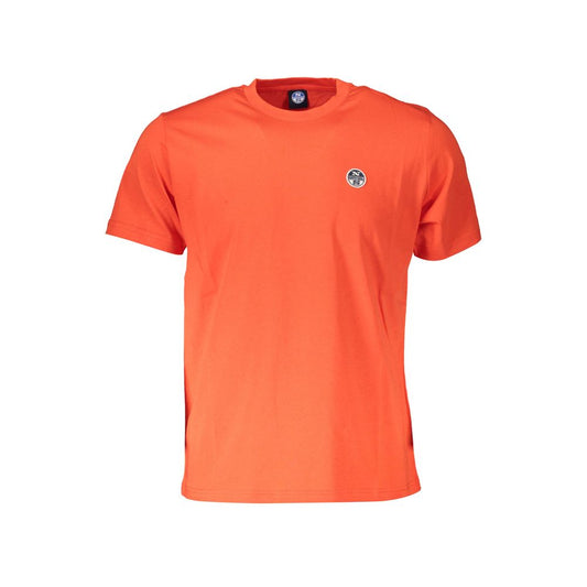 North Sails Red Cotton Men T-Shirt North Sails Tomato
