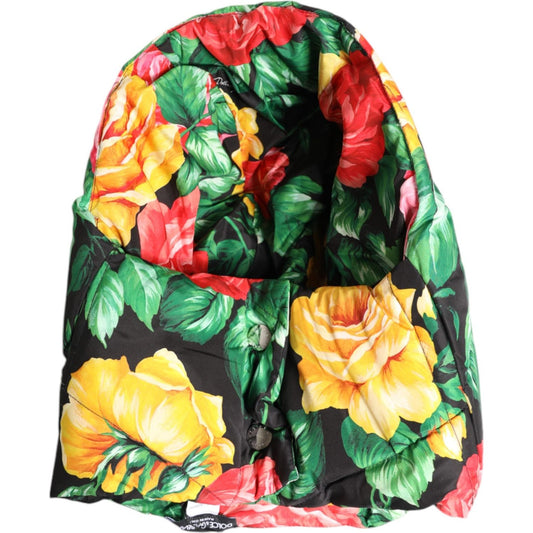Dolce & Gabbana Multicolor Floral Print Whole Head Wrap Hat