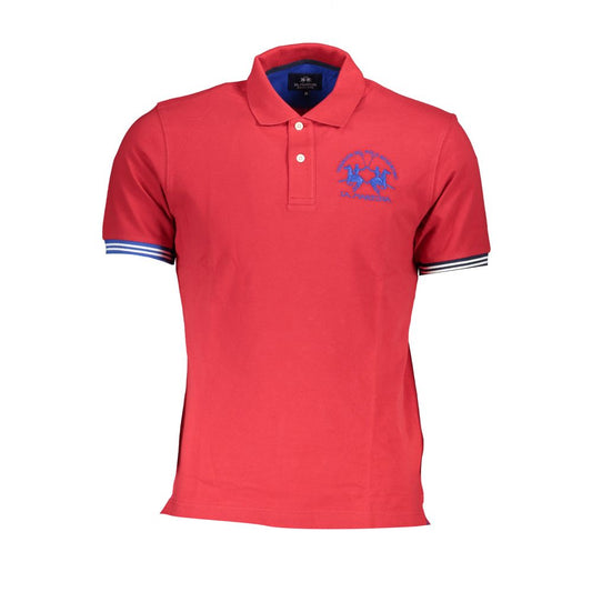 La Martina Sophisticated Short Sleeved Polo: Regal Touch La Martina Tomato