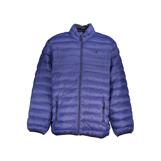 U.S. Grand Polo Blue Polyester Jacket U.S. Grand Polo Dark Slate Blue