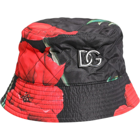 Dolce & Gabbana Multicolor DG Plaque Wide Brim Bucket Hat