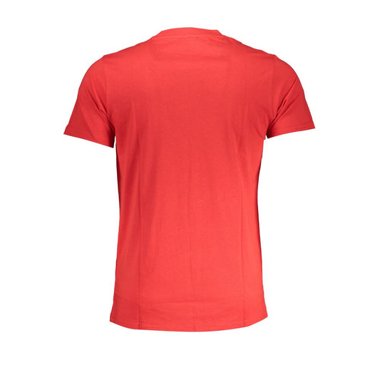 Cavalli Class Red Cotton T-Shirt Cavalli Class Tomato