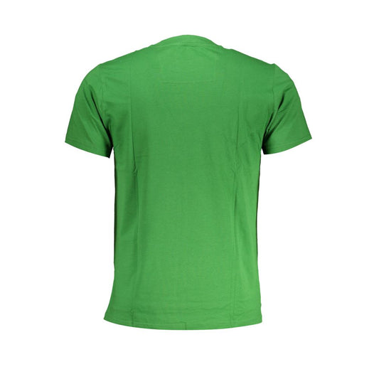 Cavalli Class Green Cotton T-Shirt Cavalli Class Sea Green