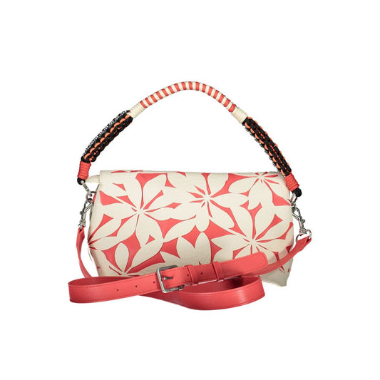 Desigual White Polyethylene Handbag Desigual Light Gray