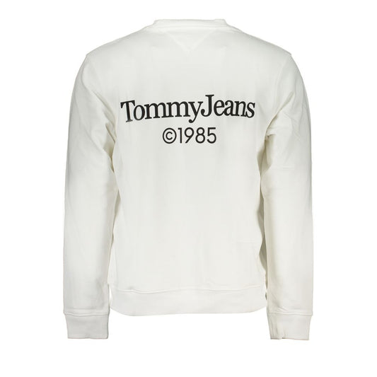 Tommy Hilfiger White Cotton Sweater Tommy Hilfiger Light Gray