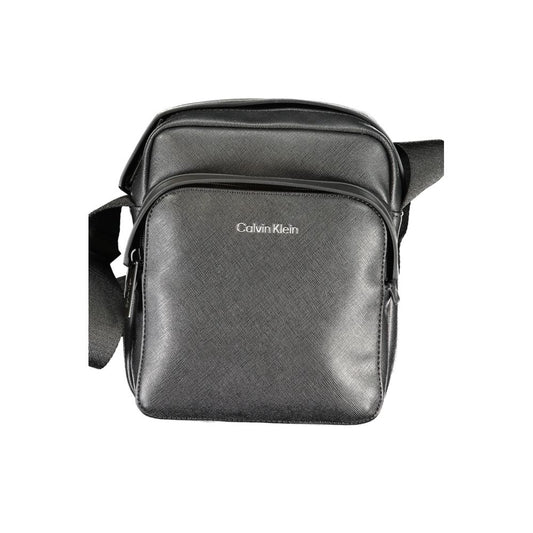Calvin Klein Black Polyester Shoulder Bag Calvin Klein Dim Gray