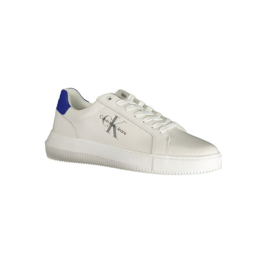 Calvin Klein White Polyester Sneaker Calvin Klein Light Gray