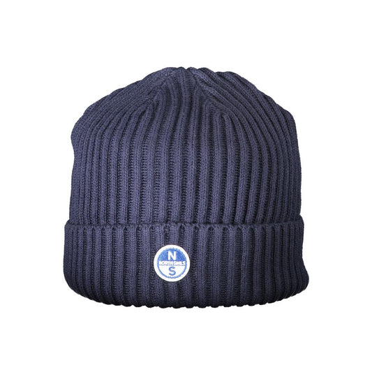 North Sails Blue Cotton Men Cap North Sails Dark Slate Gray