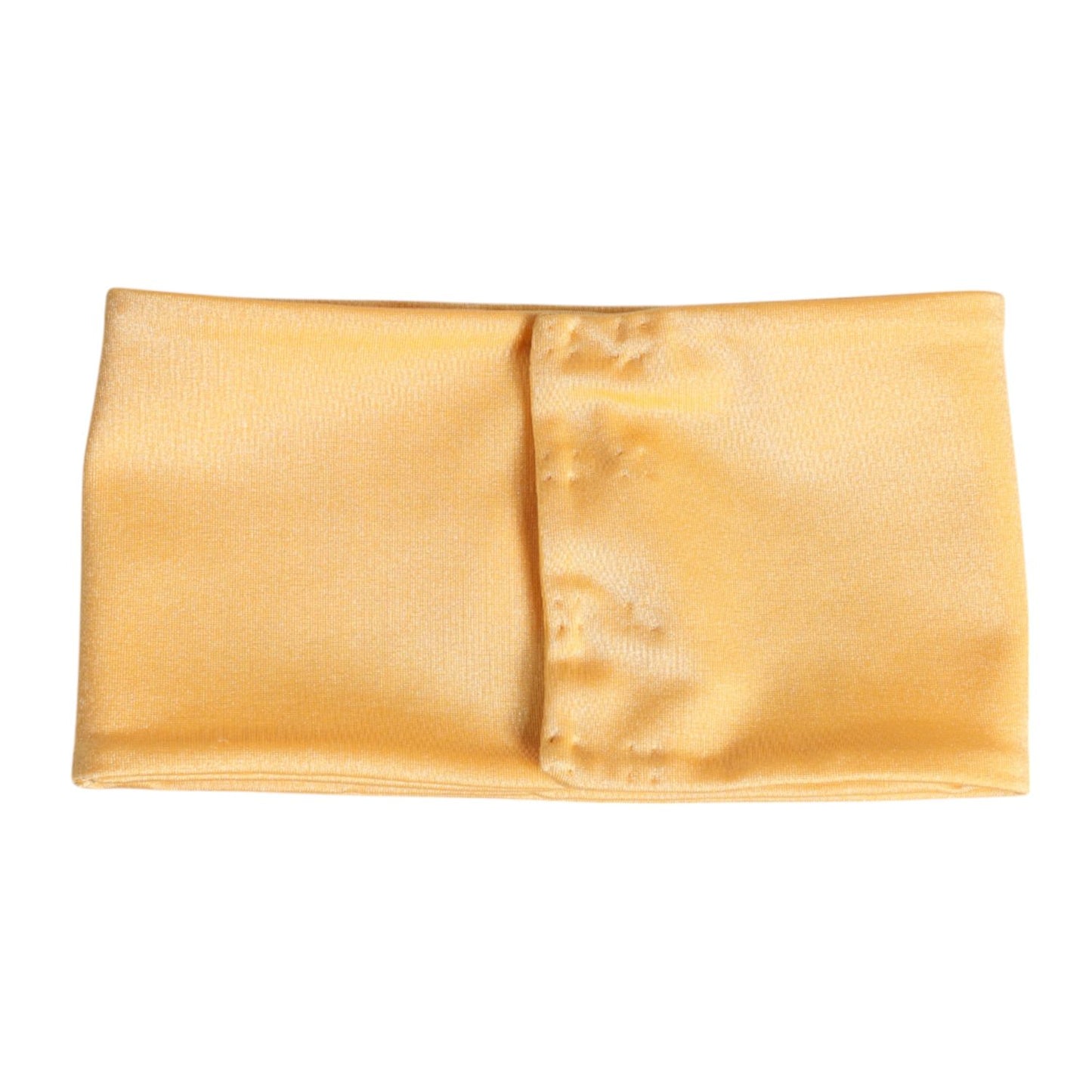 Dolce & Gabbana Yellow Nylon Stretch Women Neck Warmer Scarf