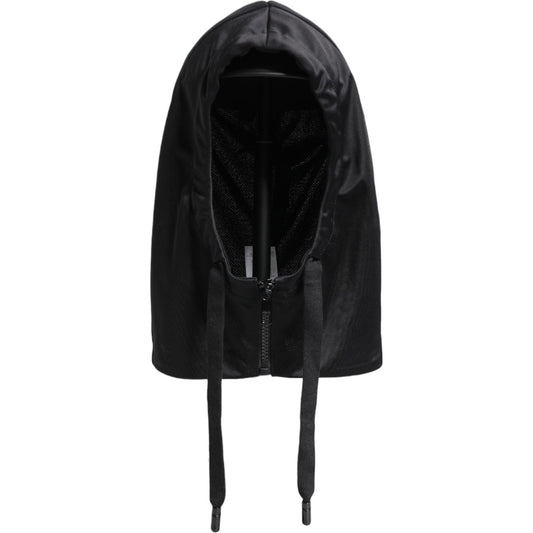 Dolce & Gabbana Black Polyester Whole Head Wrap Hat