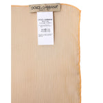 Dolce & Gabbana Orange Silk Rectangle Wrap Shawl Scarf MS7484