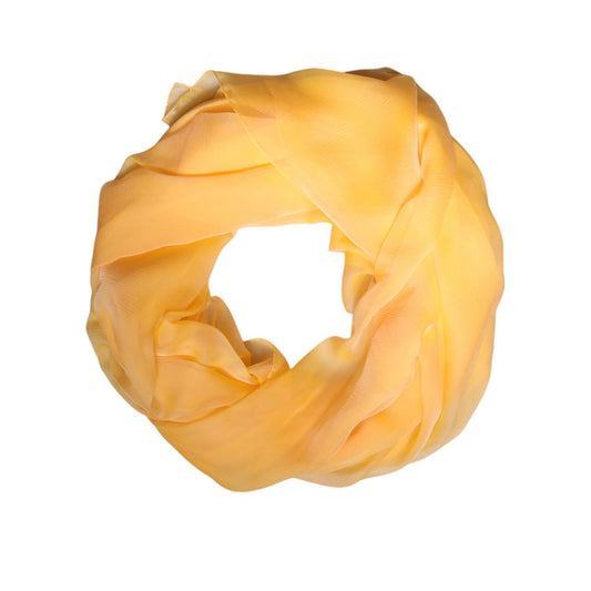 Dolce & Gabbana Yellow Silk Rectangle Wrap Shawl Scarf MS7485