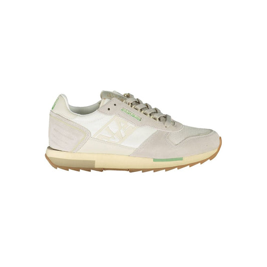 Napapijri White Polyethylene Men Sneaker Napapijri Light Gray