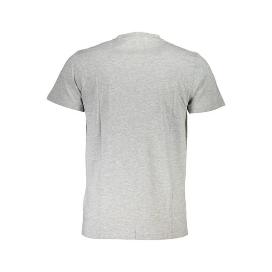 Cavalli Class Gray Cotton T-Shirt Cavalli Class Gray