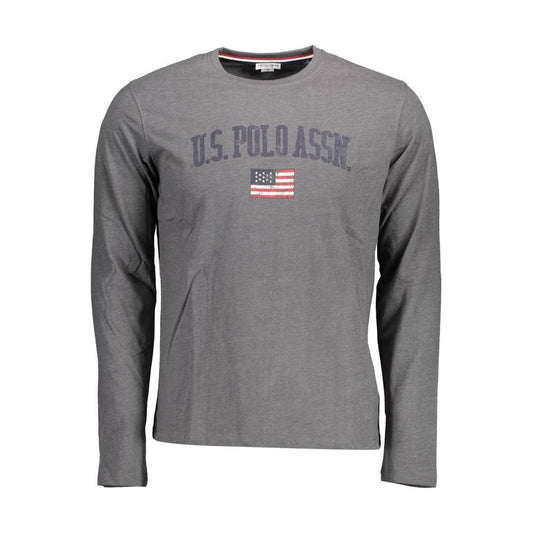 U.S. POLO ASSN. Gray Cotton Men T-Shirt U.S. POLO ASSN. Dim Gray