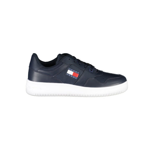 Tommy Hilfiger Blue Contrast Sneakers with Logo Detail Tommy Hilfiger White Smoke