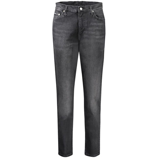 Calvin Klein Black Cotton Women Jeans Calvin Klein Dark Slate Gray