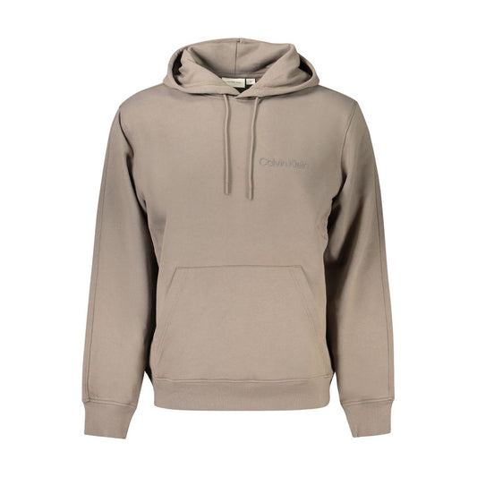 Calvin Klein Brown Cotton Men Sweater Calvin Klein Rosy Brown