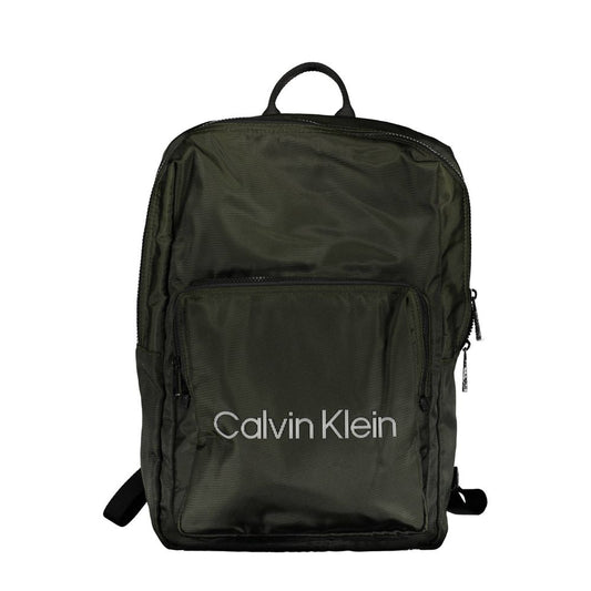 Calvin Klein Green Polyester Men Backpack Calvin Klein Dark Slate Gray