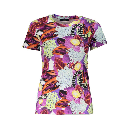 Cavalli Class Purple Cotton Tops & T-Shirt Cavalli Class Gray