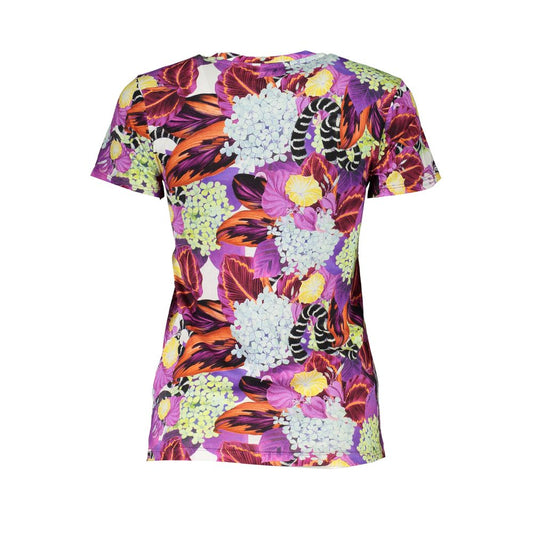 Cavalli Class Purple Cotton Tops & T-Shirt Cavalli Class Gray