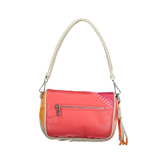 Desigual White Polyethylene Handbag Desigual Salmon