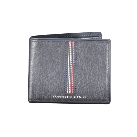 Tommy Hilfiger Blue Leather Wallet Tommy Hilfiger Slate Gray