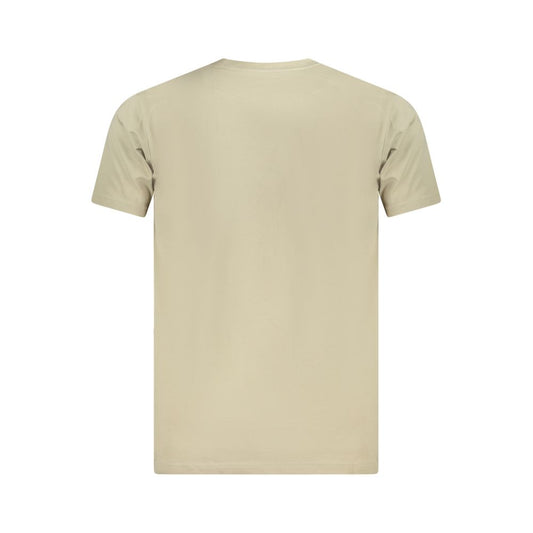 Vans Beige Cotton Men T-Shirt Vans Gray