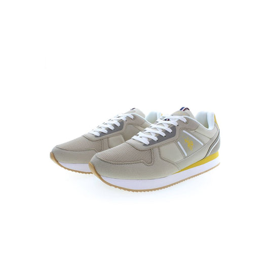 U.S. POLO ASSN. Beige Polyester Men Sneaker U.S. POLO ASSN. Dark Gray