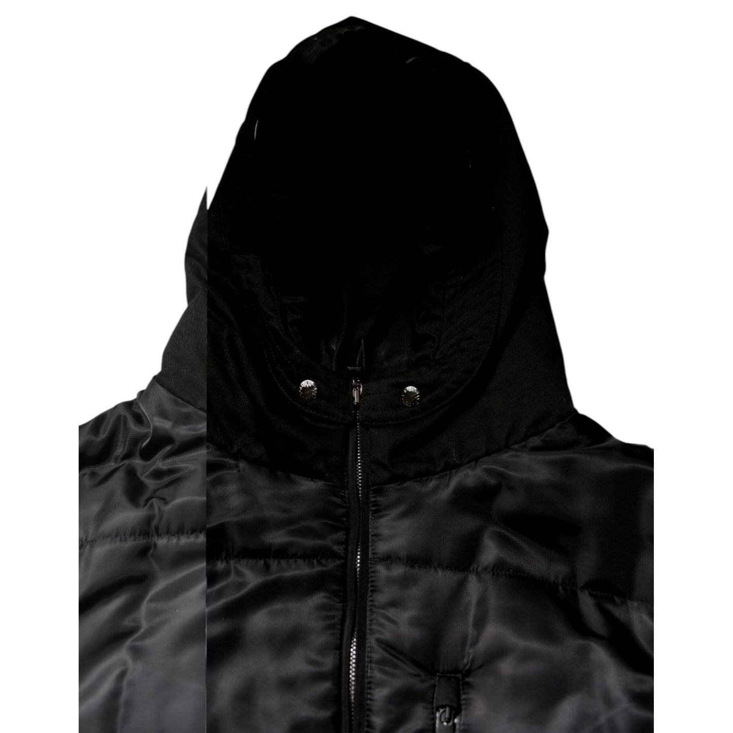 Dolce & Gabbana Black Hooded Parka Coat Winter Jacket JKT4194-58