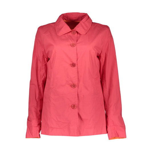 Gant Red Cotton Women Jacket Gant Tomato