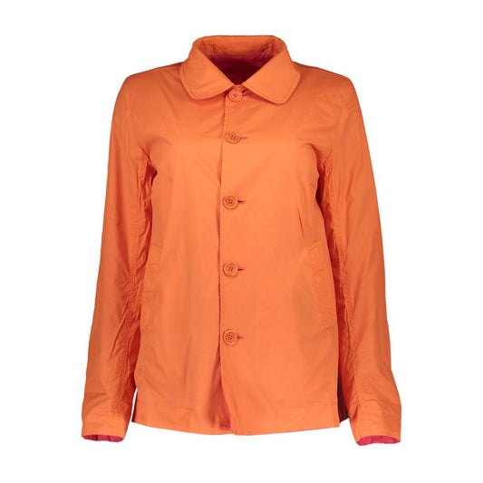 Gant Red Cotton Women Jacket Gant Coral